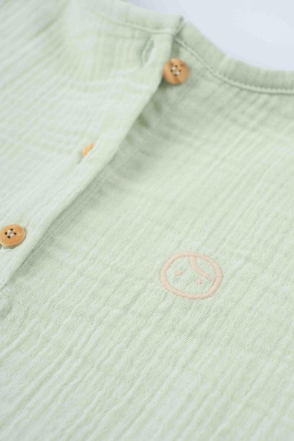 Organic Cotton Muslin Children's T-Shirt in Green