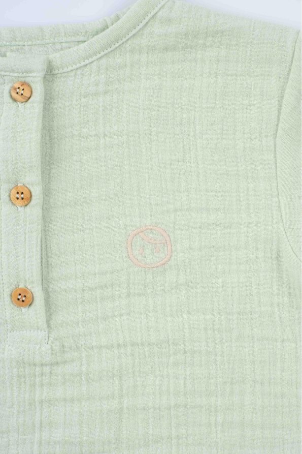 Organic Cotton Muslin Children's T-Shirt in Green