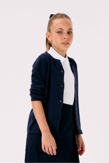 Girls' Button-Up School Cardigan