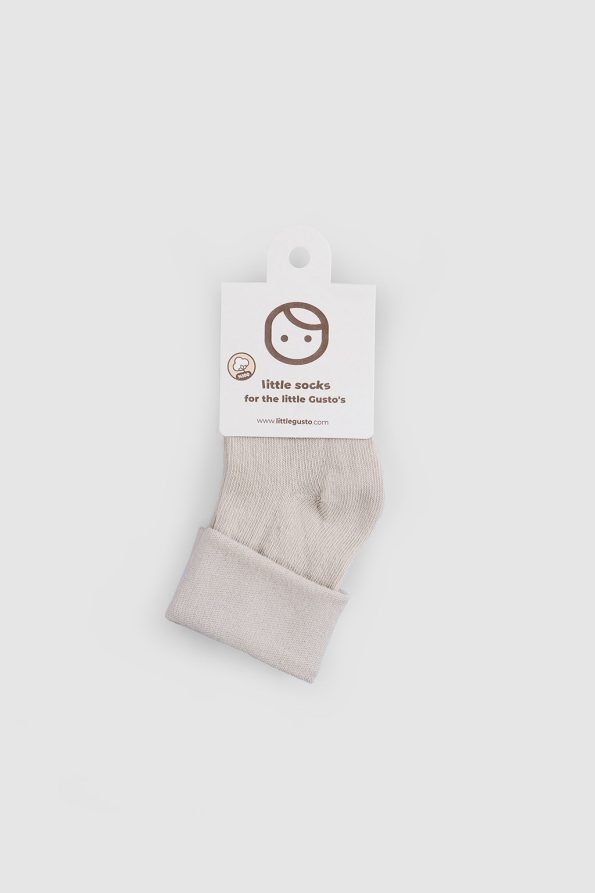 Organic Baby Socks Beige