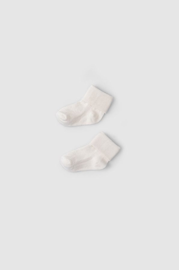 Organic Baby Socks White