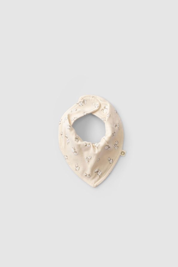 Organic Cotton 3-Pack Liquid-Proof Cotton Patterned Bandana Bib Set