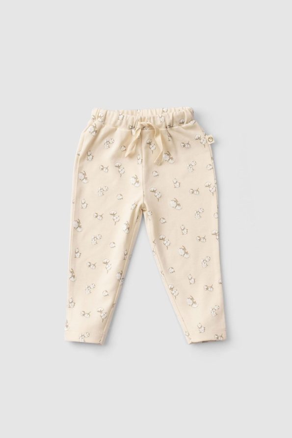 Organic Cotton Baby Outfit with Large Cotton Print