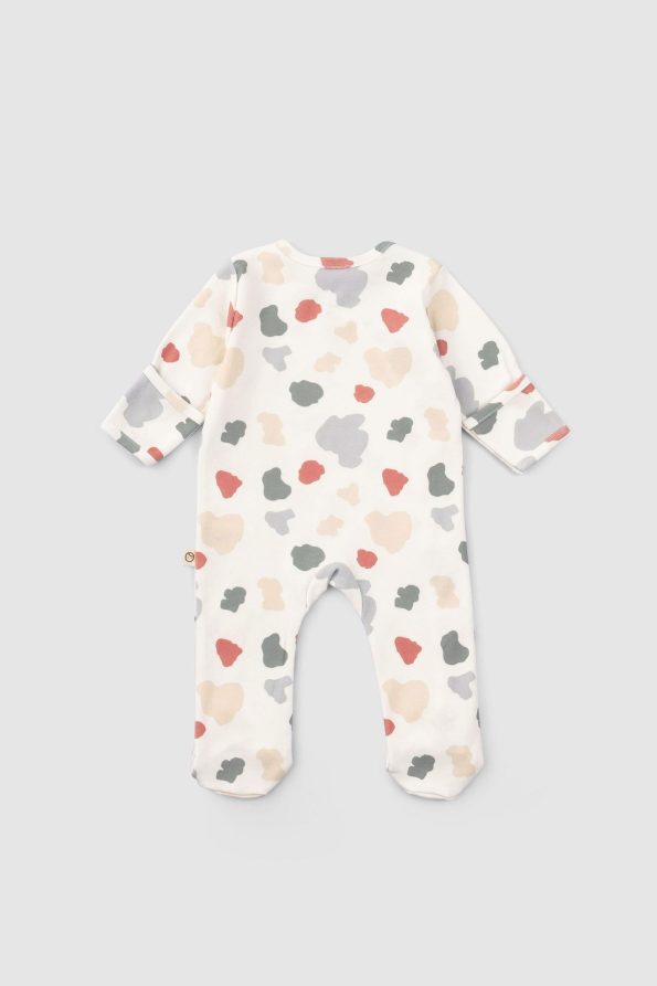 Organic Cotton Gloved Footed Baby Romper Set