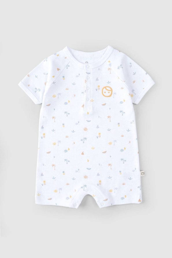 Organic Cotton Short Sleeve Baby Romper