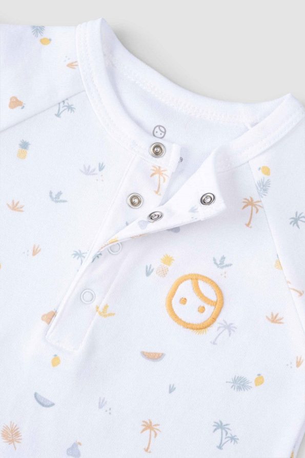 Organic Cotton Short Sleeve Baby Romper