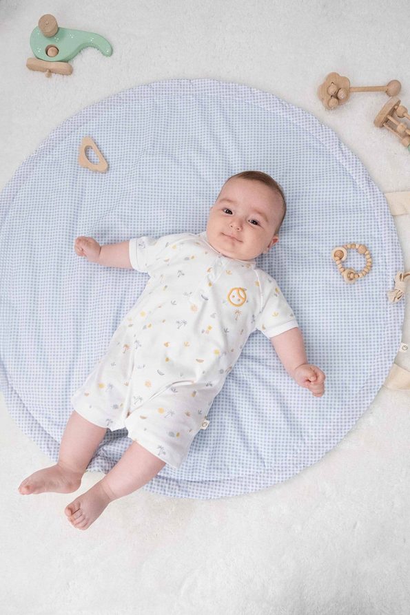 Organic Cotton Short Sleeve Baby Romper