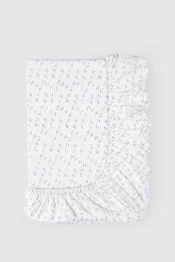 Organic Cotton Fitted Sheet and Pillowcase Set Arrow 90x190 cm
