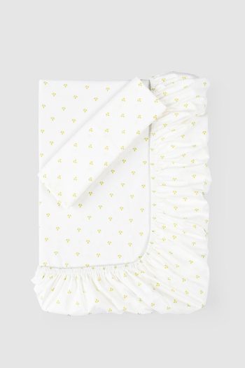 Organic Cotton Fitted Sheet and Pillowcase Set Lotus 90x190 cm