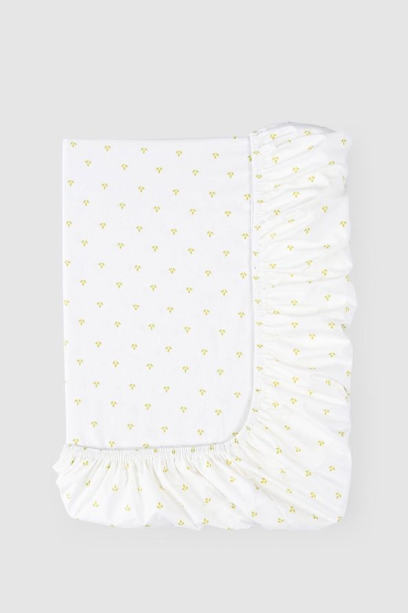 Organic Cotton Fitted Sheet and Pillowcase Set Lotus 90x190 cm
