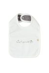 Organic Cotton Liquid-Proof Be Yourself White Bib