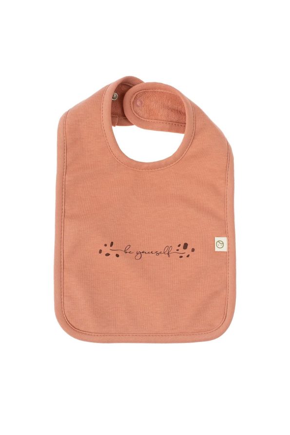 Organic Cotton Liquid-Proof Be Yourself Pink Bib