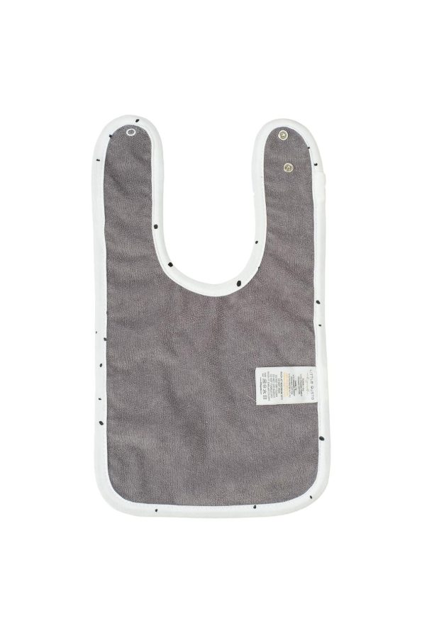 Organic Cotton Waterproof Cosmos White Baby Bib