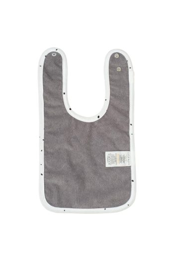 Organic Cotton Waterproof Cosmos White Baby Bib
