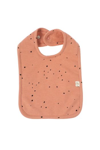 Organic Cotton Waterproof Cosmos Pink Baby Bib