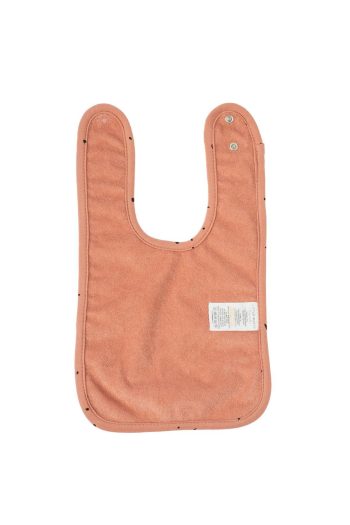 Organic Cotton Waterproof Cosmos Pink Baby Bib