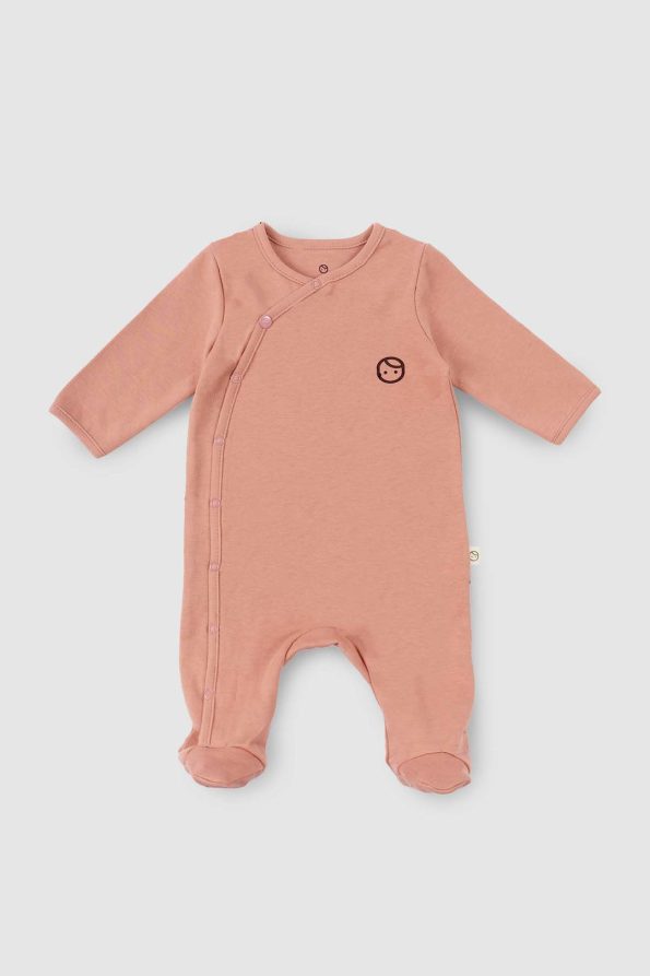 Newborn Pink Organic Cotton Onesie