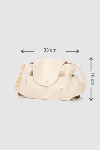 Waterproof Baby Stroller Organizer Bag with Cotton Print