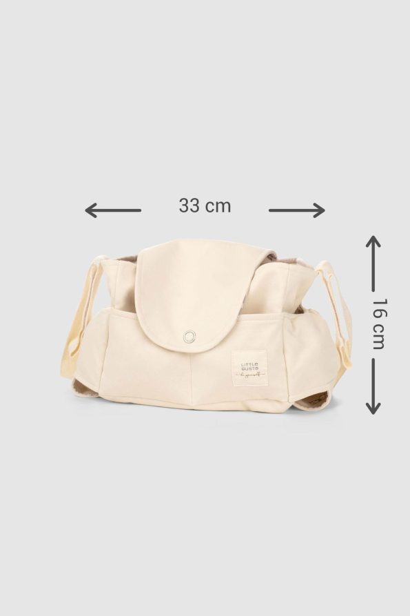 Waterproof Baby Stroller Organizer Bag with Cotton Print