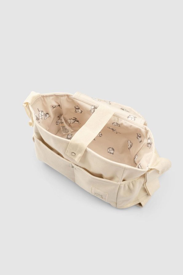 Waterproof Baby Stroller Organizer Bag with Cotton Print