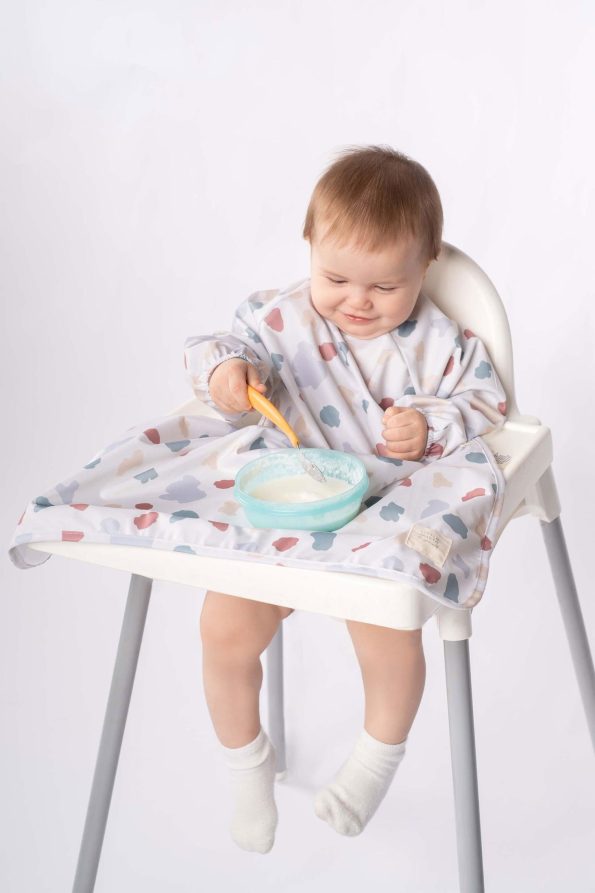 Waterproof Large Cotton Patterned Activity and BLW Bib