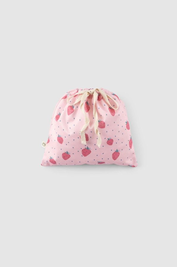 Waterproof Strawberry Print Baby Feeding and Activity Bib