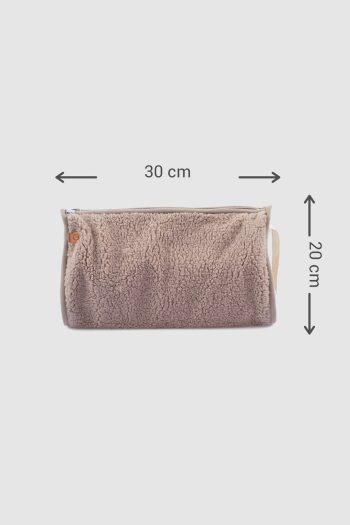 Waterproof Zippered Wellsoft Organizer Bag Brown