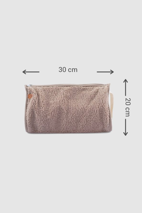 Waterproof Zippered Wellsoft Organizer Bag Brown