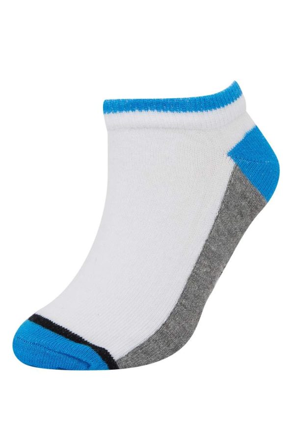 Boys' Patterned 5-Pack Ankle Socks