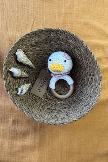 Amigurumi Duck Rattle Cream