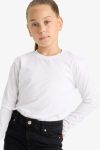 Girls' Long Sleeve Crew Neck School T-Shirt