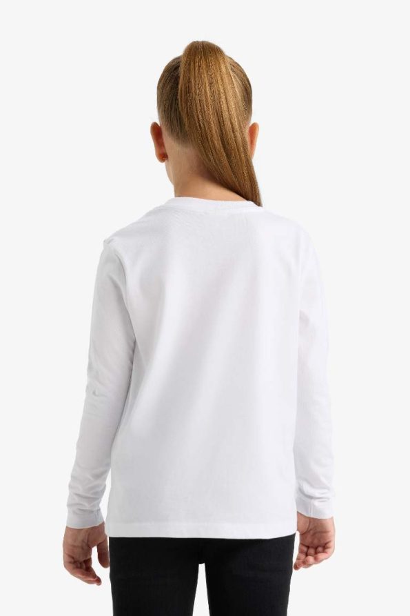 Girls' Long Sleeve Crew Neck School T-Shirt