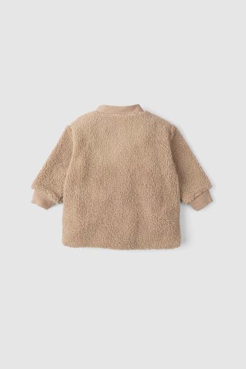 Wellsoft Baby Cardigan Cotton Print Beige