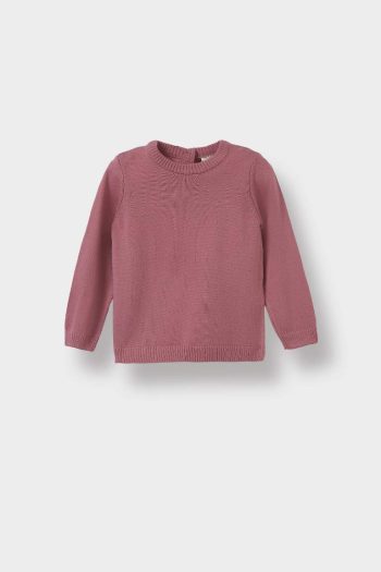 Girls' Baby Crew Neck Knit Sweater