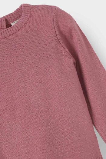 Girls' Baby Crew Neck Knit Sweater