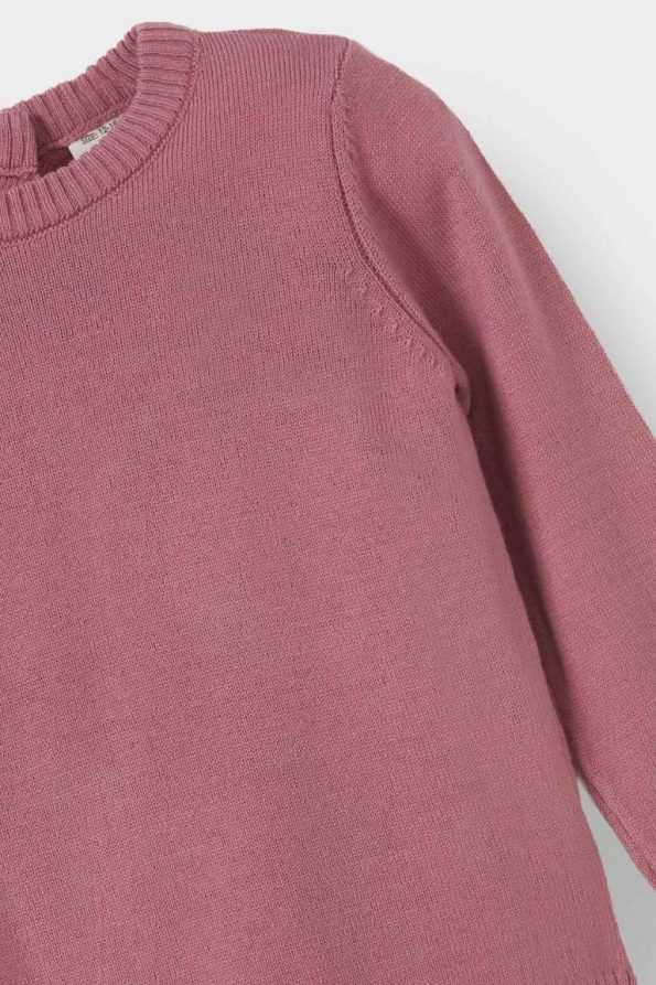 Girls' Baby Crew Neck Knit Sweater
