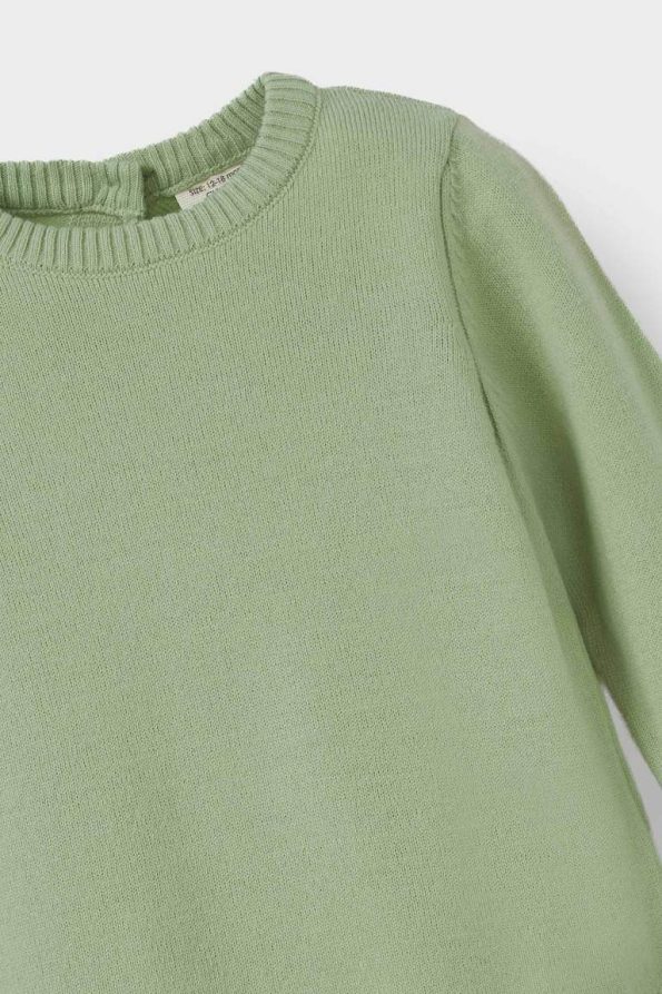 Girls' Baby Bicycle Neck Knit Sweater