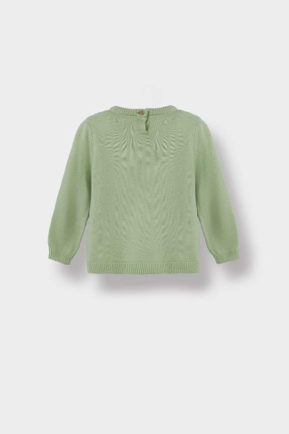 Girls' Baby Bicycle Neck Knit Sweater
