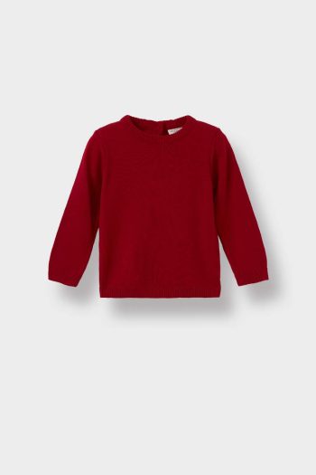 Girls' Baby Crew Neck Knit Sweater