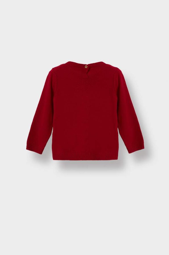 Girls' Baby Crew Neck Knit Sweater