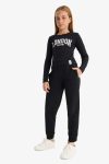 Girls' Standard Fit Basic Elastic Waist School Jogger Pants