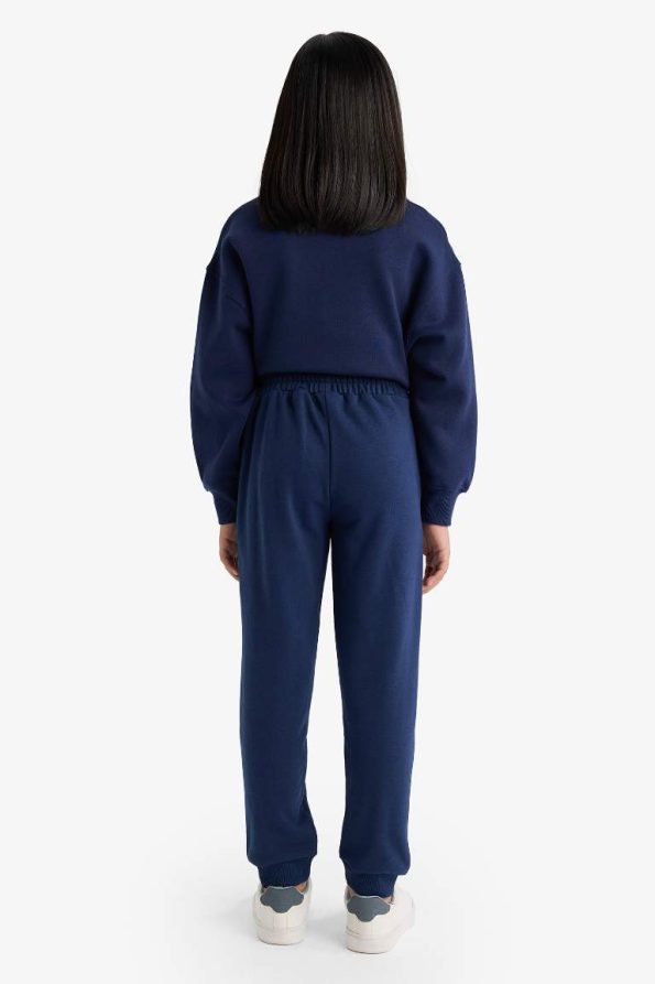 Girls' Standard Fit Basic Elastic Waist School Jogger Pants