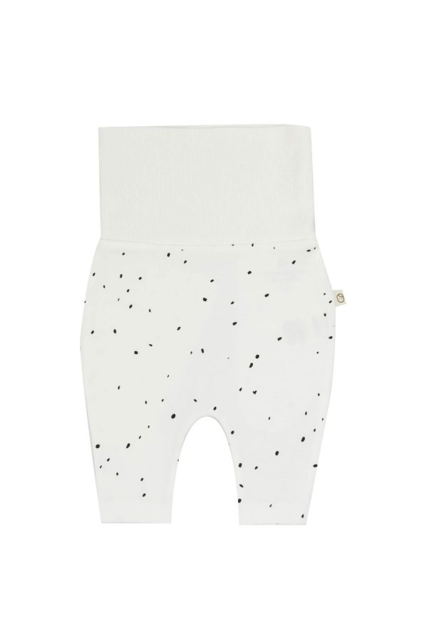High Waist Baby Pants Cosmos White Organic Cotton