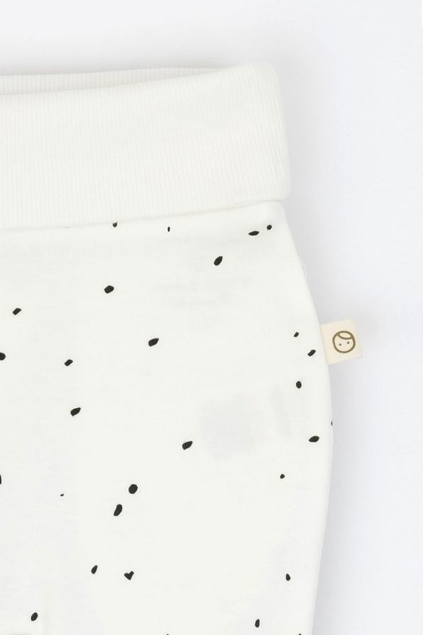 High Waist Baby Pants Cosmos White Organic Cotton