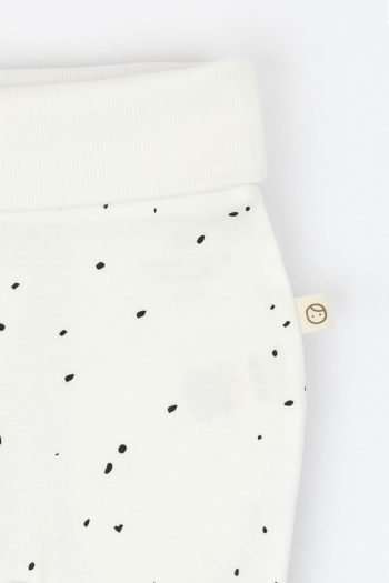High Waist Baby Pants Cosmos White Organic Cotton