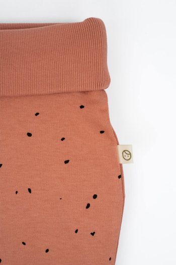 High Waist Baby Pants Cosmos Pink Organic Cotton