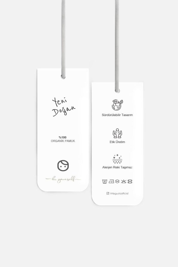 High Waist Footed Pants Newborn White Organic Cotton