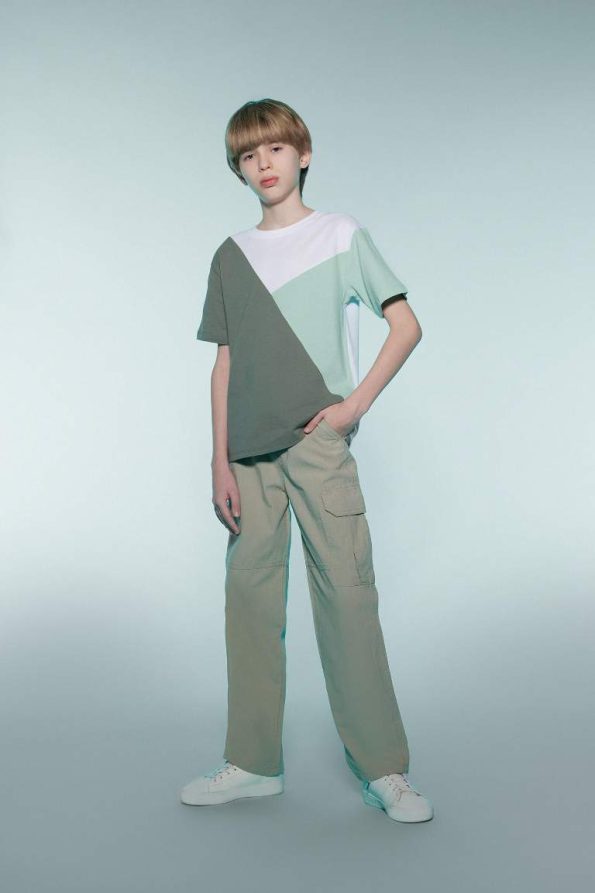 Boys' Color Block Short Sleeve Polo T-Shirt