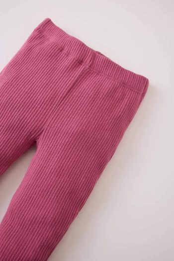 Girls' Baby Flared Ribbed Leggings