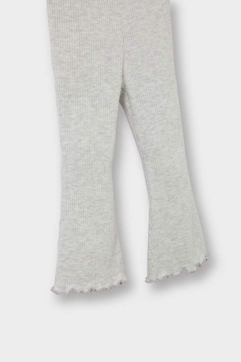 Girls' Baby Flared Ribbed Leggings